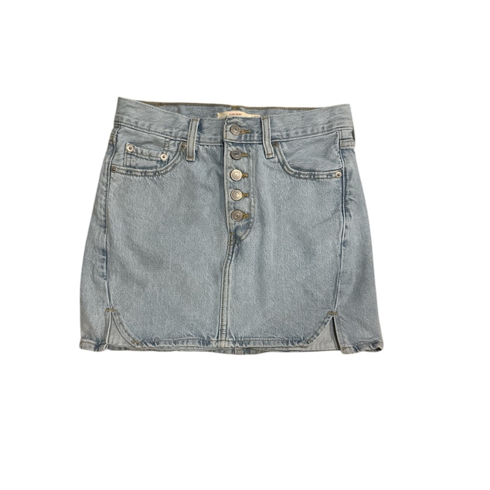 Levi's women’s Light Blue Denim Icon Mini Skirt size 25